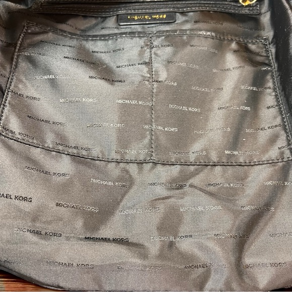 Michael Kors Vintage Black Leather With Gold Studs and Chain Crossbody EVC - Picture 15 of 15